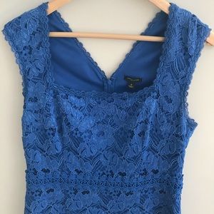 Royal blue lace dress